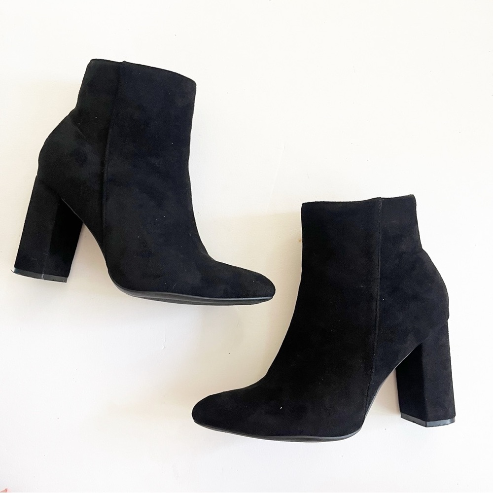 Timesize Black Suede Ankle Boots size 38